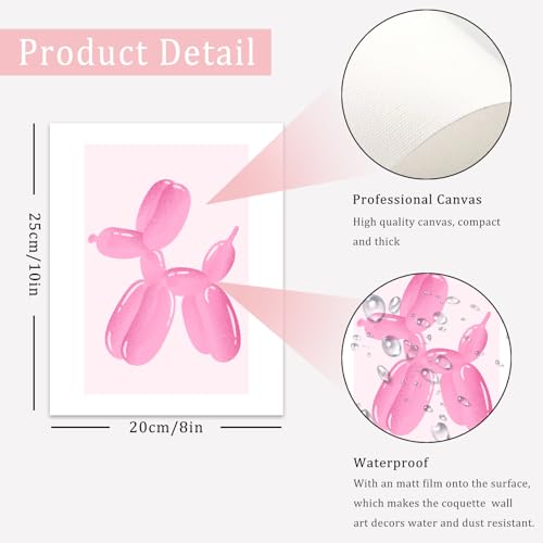 Uniro Coquette Room Decor Aesthetic Pink Bows Wall Art Posters for Girls Dorm Bedroom Decor Cute Coquette Posters Coquette Wall Decor Trendy Preppy Room Decor Aesthetic Girly Wall Art Prints 8 Ball Cherry Bow Room Decor for Apartment College Nursery Decor - Image 3