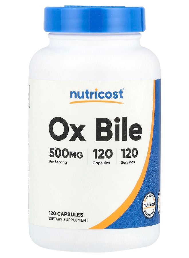 Nutricost Ox Bile 500 mg 120 Capsules