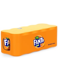 Fanta Orange Carbonated Soft Drink Cans 10 x 155ml  - Image 1