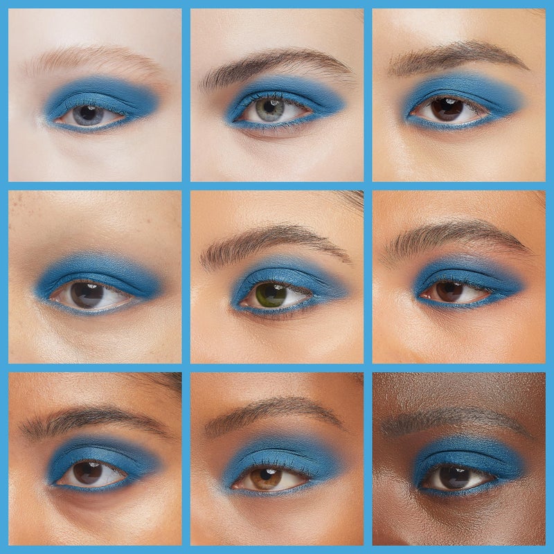 IS'MINE Single Sky Blue Matte Eyeshadow, High Pigment, Longwear, Intense Color Best Pressed Eye Makeup for Day & Night - Image 4
