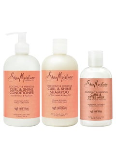 Shea Moisture Coconut & Hibiscus Curl Care Shampoo, Conditioner & Styling Milk with Shea Butter & Coconut Oil - pzsku/ZE2A1A3AF62632FAAB60AZ/45/_/1730620437/aa9b4132-219d-48d8-8325-b29e1dca872e