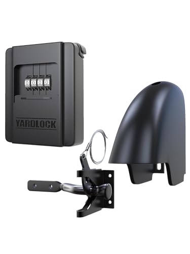 Yardlock Gate Lock – Secure Keyless Fence Lock and Latch with 2-Way Access – Strong Durable System for Theft Prevention and Home Security, Easy Installation on Wood or Vinyl Gates/Fences (Regular – 1-Pack) - Image 1