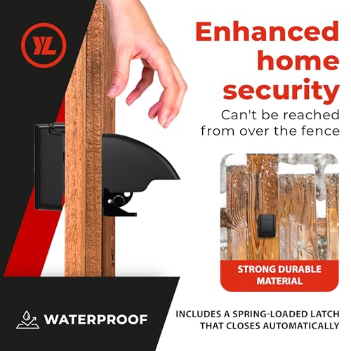 Yardlock Gate Lock – Secure Keyless Fence Lock and Latch with 2-Way Access – Strong Durable System for Theft Prevention and Home Security, Easy Installation on Wood or Vinyl Gates/Fences (Regular – 1-Pack) - Image 5