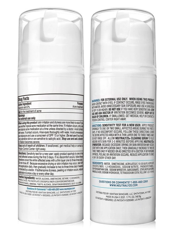 Neutralyze Moderate To Severe Acne Treatment Kit 2.0 (Clearing Serum & Synergyzer) - Image 2