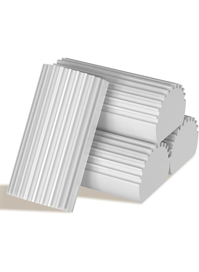 promass 4-Pack Damp Clean Duster Sponge, Sponge Cleaning Brush, Duster for Cleaning Blinds, Glass, Baseboards, Vents, Railings, Mirrors,Window Track Grooves and Faucets（Gray） - Image 1