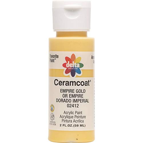 Delta Creative Ceramcoat Acrylic Paint in Assorted Colors 2 oz 2412 Empire Gold