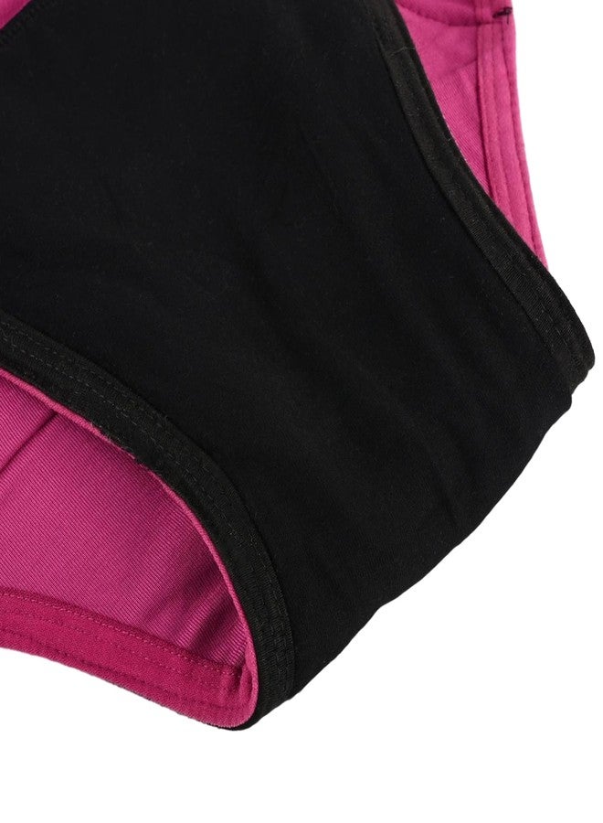 BAMBOOLOGY Bamboo Fabric Adult Women Diaper | Hygienic Comfort Pack of 2 (Fuchsia & Black, XL) - Image 5