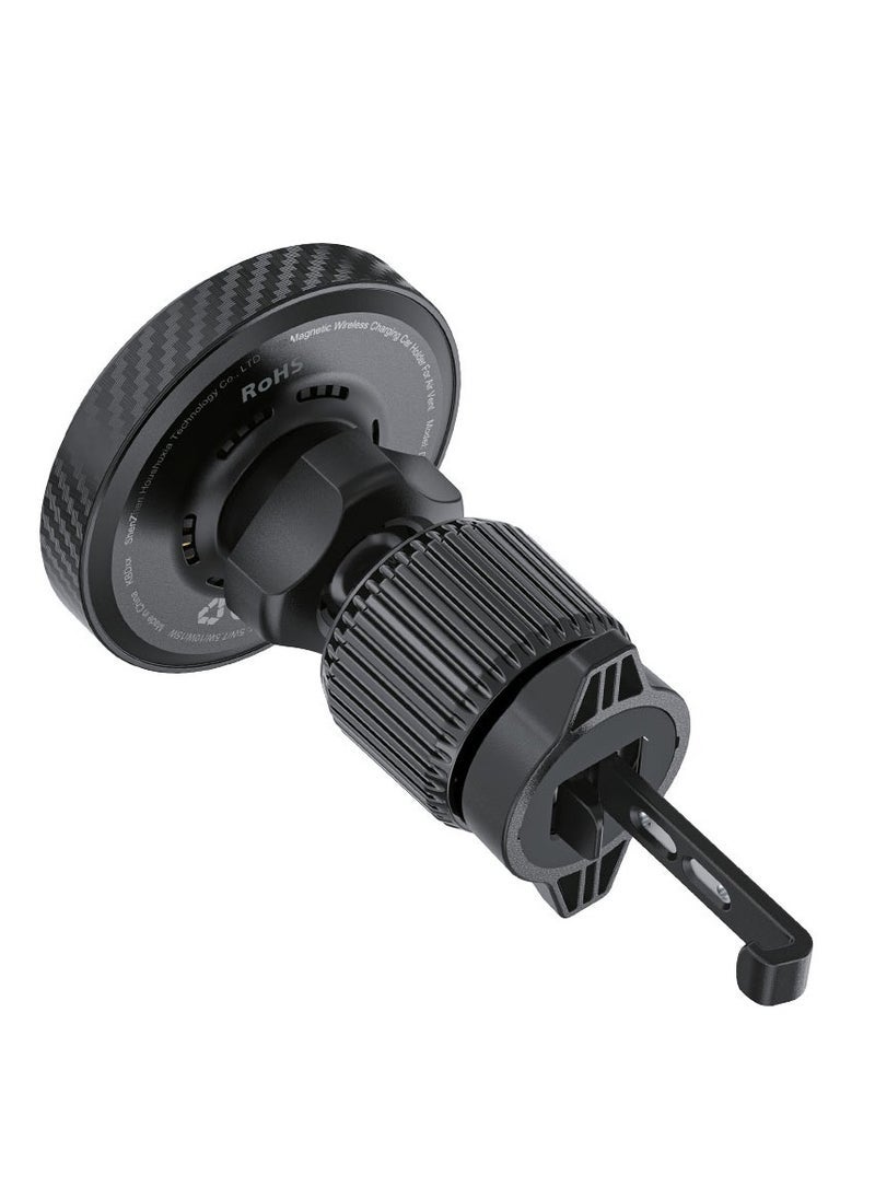 ACEFAST Fast Qi2 Wireless Charger Magnetic Car Holder D33 – 15W Fast Charging, Universal Compatibility, Air Vent Mount, Secure Grip, LED Indicator, One-Handed Operation, Ideal for iPhone and Android - Image 2