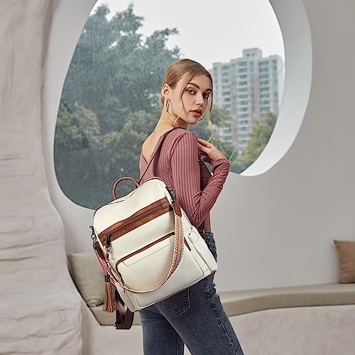 BOSTANTEN Womens Backpack Purse Leather Travel Backpack Fashion Designer Ladies Shoulder Bags with Wristlet - Image 2