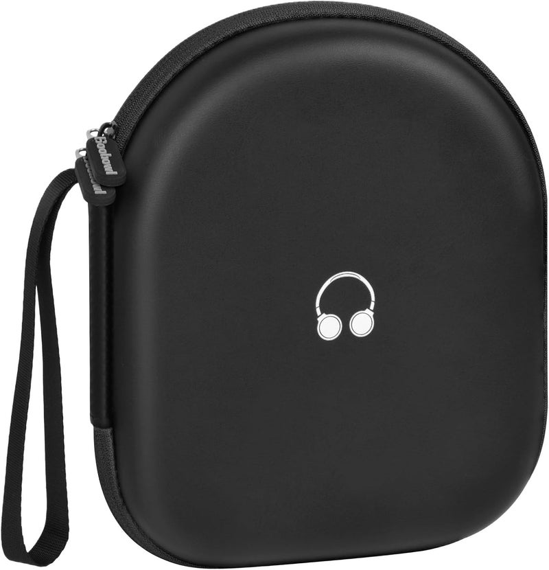 بوبول حقيبة سماعات رأس متوافقة مع JBL Tune 510BT/520BT/500BT/660NC/670NC اللاسلكية فوق الأذن، حقيبة تخزين واقية لسماعات البلوتوث مع كابل الشحن (الصندوق فقط) (أسود كامل) - Image 1
