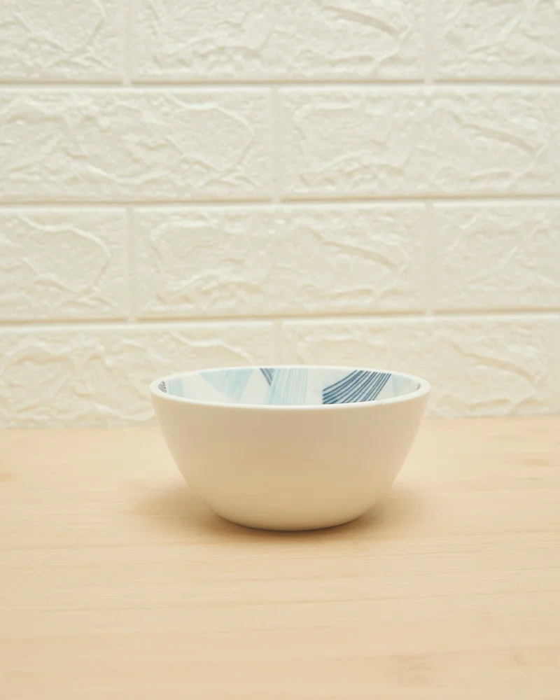 Redtag Blue Printed Round Bowl