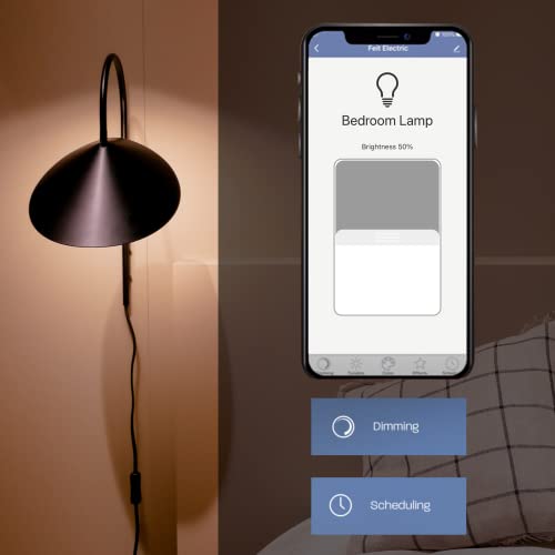 Feit Electric ST1960/FIL/AG 60 Watt Equivalent WiFi Dimmable, No Hub Required, Alexa or Google Assistant ST19 Edison Vintage LED Smart Light Bulb, Yellow, 5.4" H x 2.5" D, 2100K Amber - Image 4