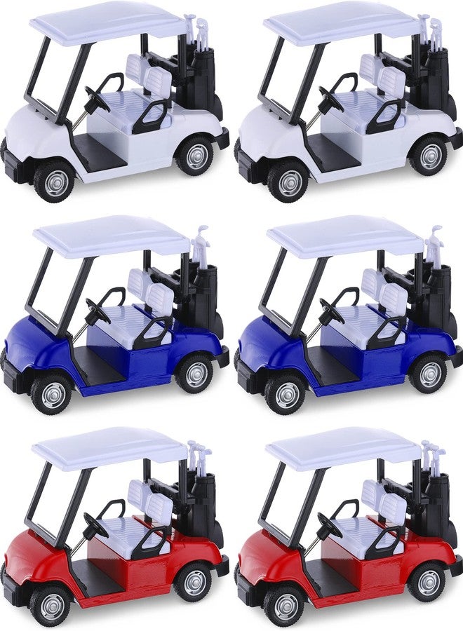 Yunsailing 6 Pcs 4.72 Inch Mini Golf Cart Miniature Diecast Golf Cart Decorations Golf Birthday Decorations Metal Pull Back Die Cast Action Toy Golf Cart for Table Golf Decor Golf Party Decorations 1: 20 - Image 1