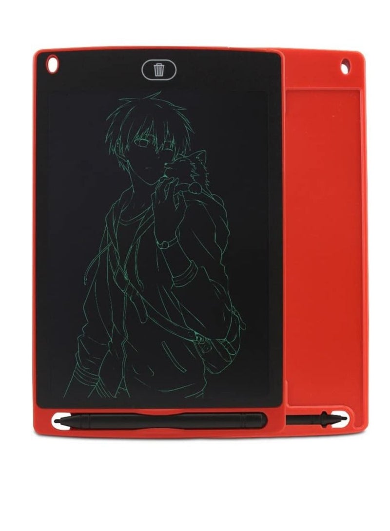 AS SEEN ON TV Electronic LCD Writing Drawing Message Erasable Notepad Lock And Unlock With Pen Memo Graphic Board Red 8.5Inch  - Image 2