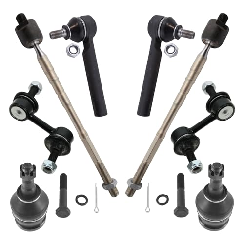 TRQ Front Steering & Suspension Kit Ball Joint Sway Bar Stabilizer Link Tie Rod Compatible with 2012-2016 Subaru Impreza - Image 1