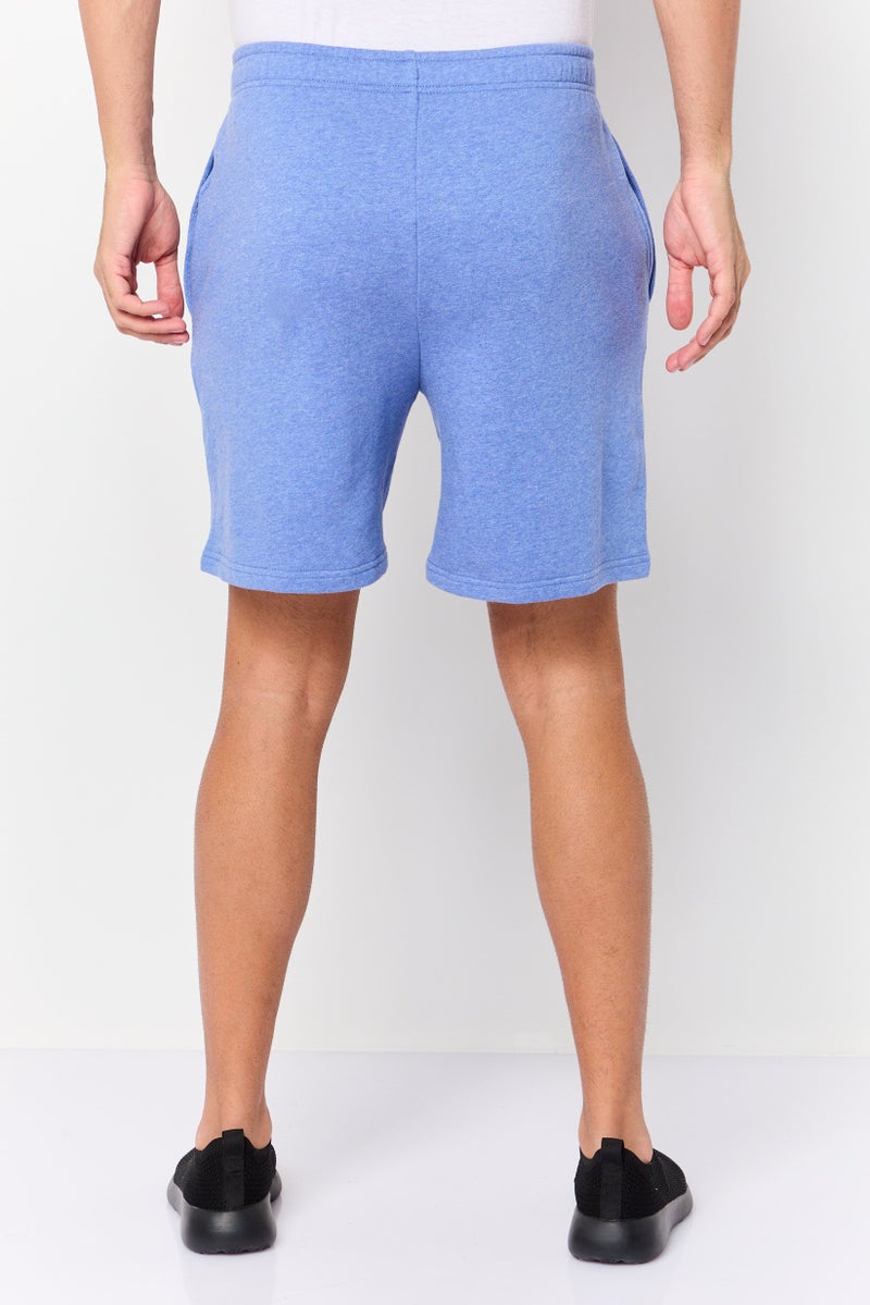 Champion Men Sportswear Fit Brand Logo Outdoor Shorts, Heather Blue - Image 2