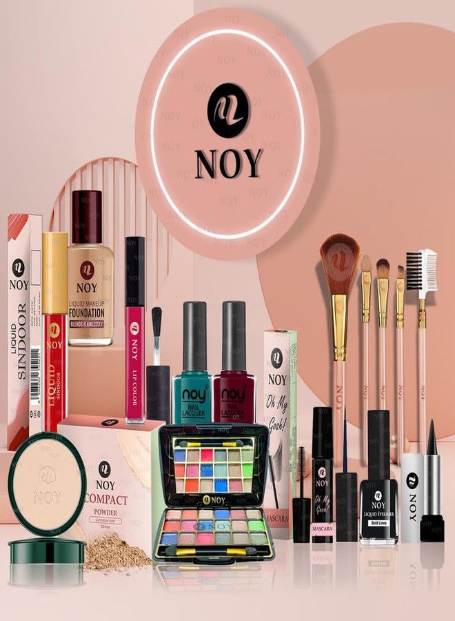نوي مجموعة مكياج فاخرة من نوي كوتور، مقاومة للماء، لإطلالة مثالية على منصات العرض، مقاومة للتلطخ ولا تنتقل، رقم 284 (عبوة من 15 قطعة) - Image 1