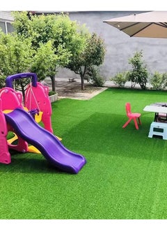 HOME TASTE Artificial Grass Carpet 2 x 2 Meter – Lush & Realistic Turf for Garden, Balcony, Outdoor & Indoor Decor – Soft, Durable, and Low Maintenance Lawn Mat  - Image 3