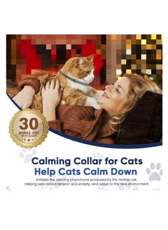 Furtey Calming Collar for Cats 4 Pack Cat Calming Collar Calming Cat Collar Relieve Stress and Anxiety  - Image 3