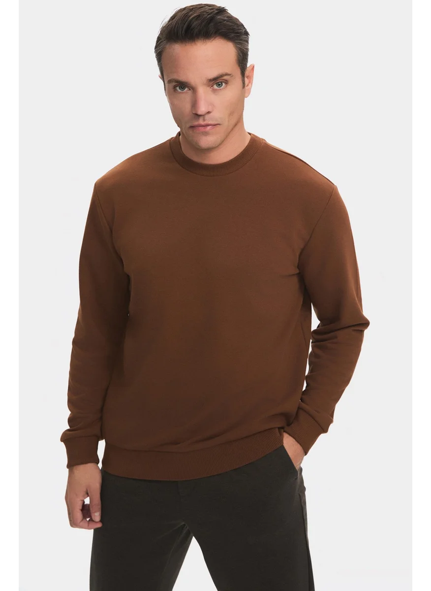 JUNE Men's Regular Fit Basic Crew Neck Sweatshirt