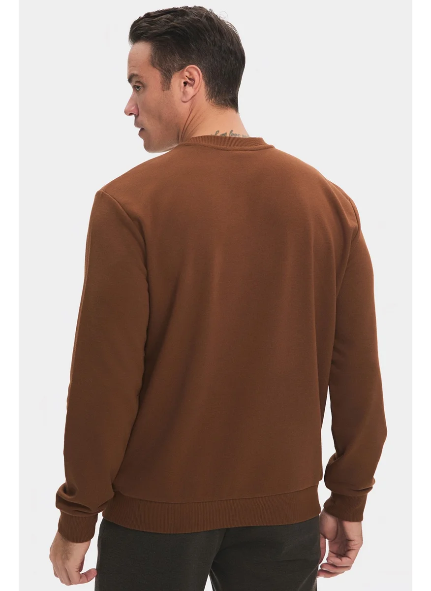JUNE Men's Regular Fit Basic Crew Neck Sweatshirt