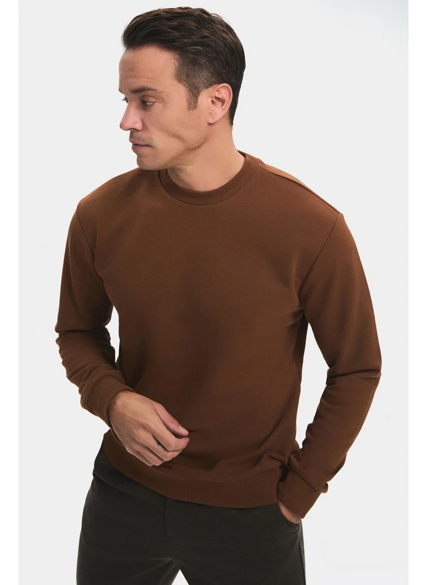 جون Men's Regular Fit Basic Crew Neck Sweatshirt