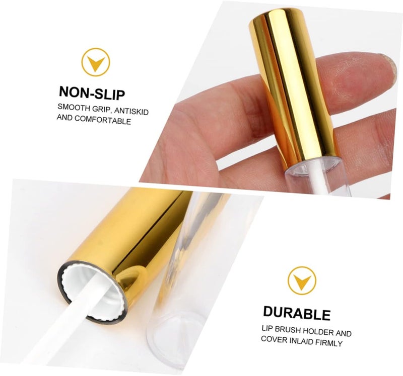 DOITOOL 8pcs Refillable Lip Gloss Bottles Covers Round Tubes for Lip Storage for Travel and Sharing Friends - Image 5