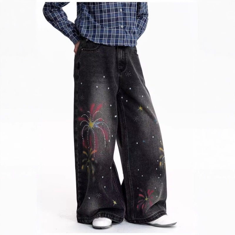 Unisex Casual Daily Denim Jeans - Image 3