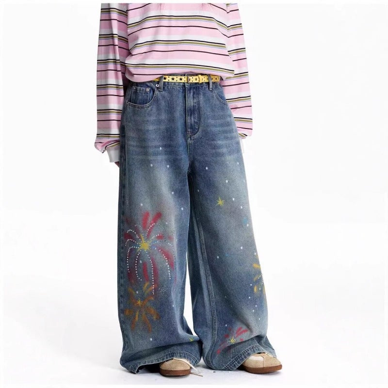 Unisex Casual Daily Denim Jeans - Image 5