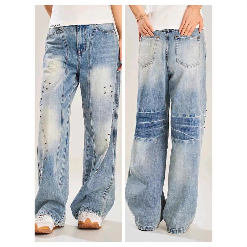 Unisex Casual Daily Denim Jeans - Image 2