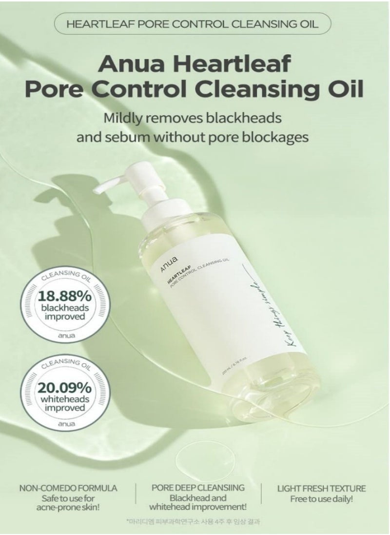 Generic Anua Pore Control Cleansing Oil – 200 ml for Deep Clean and Pore Refinement  - Image 3