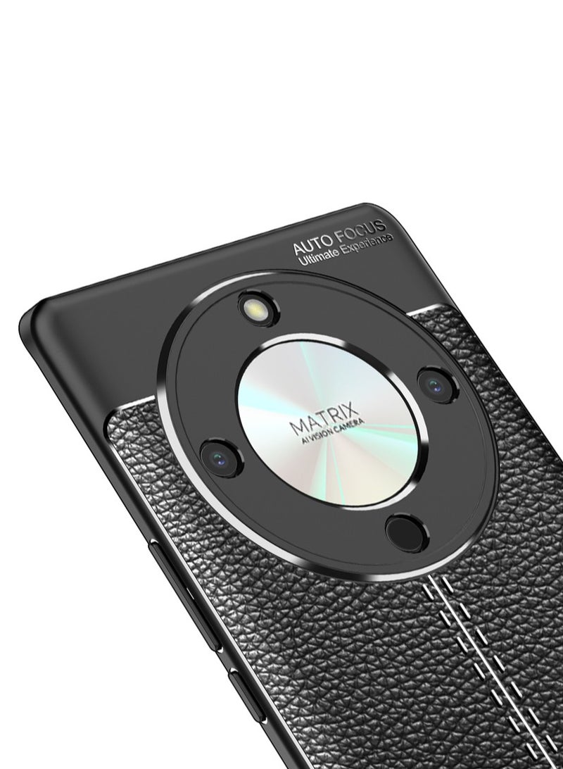 أوتو فوكس جراب حمايه سيليكون تصميم2 مقاوم للصدمات حمايه للكاميرا متوافق مع Honor X9B (اسود) - Image 3