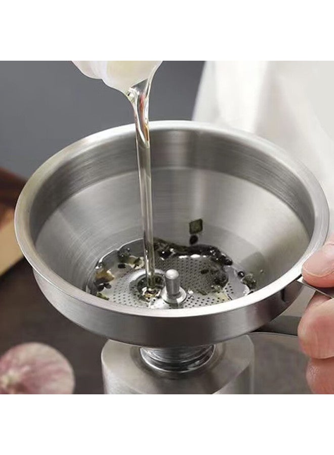 Jekero Jekero 304 Detachable Strainer Stainless Steel Funnel Large Size Oil And Wine Strainer - 15cm  - Image 3
