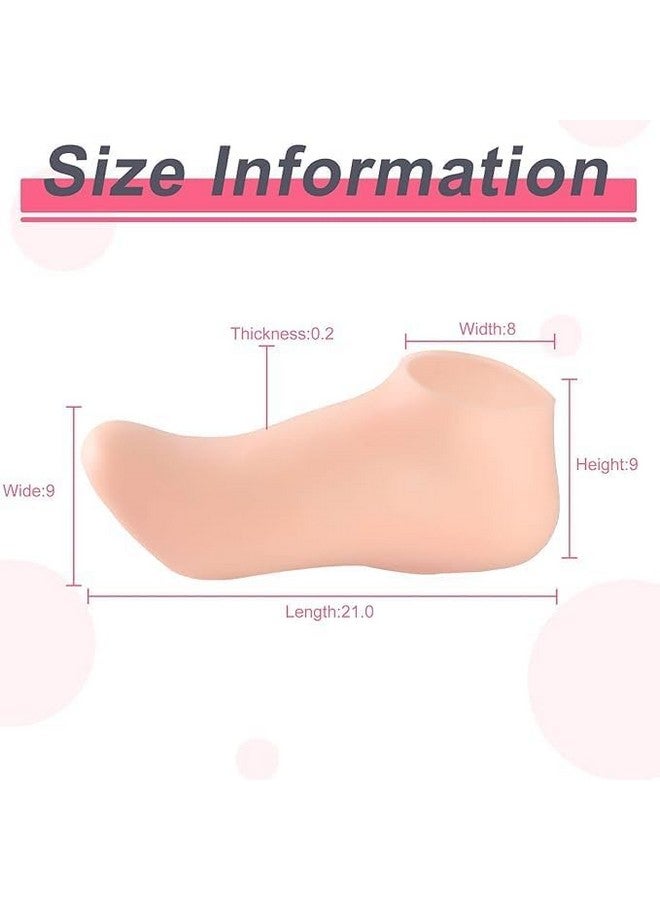Generic Silicon Heel Socks for Women and Men, Feet Protector Crack Heel Repair Socks with Moisturizing Natural Oil and Vitamin E Repair Dry Cracked (1 pair) (M) - Image 2