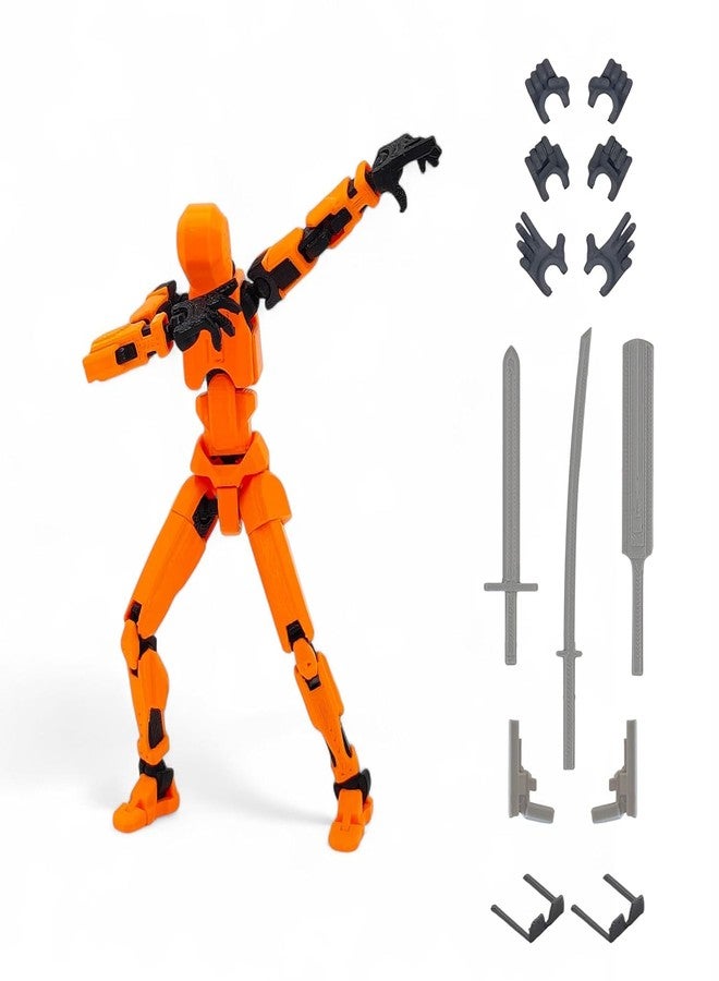 Beoals Action Figure Poseable Robot Toy - 360° Articulated Body, Collectible Movable Mannequin for Kids & Adults, Flexible Model for Posing, Display & Stop-Motion Animation (Multicolor) (Blue) - Image 1