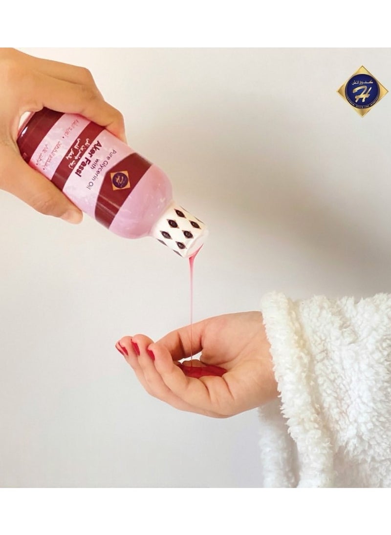 Kunooz H Pure Glycerin Oil with Fassi Aker from Kunuz H 200ml - a natural moisturizer for face, body, and hair, restoring freshness and softness to dry and sensitive skin with the benefits of Fassi Aker for superior care  - Image 5
