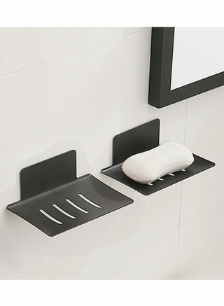 Soap Dish Shower Waterfall, Black Stainless Steel Soap Tray, Self Adhesive Bar Soap Holder with Drain, Soap Saver Drainer for Shower/Bathroom/Kitchen/Counter Top, 2PCS - pzsku/ZE2A2CB03D18BAE075AC7Z/45/_/1665647808/b267929a-f8df-4f4b-889e-0e6b76f28b75