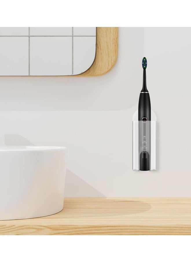 2PCS Electric Toothbrush Holders, Wall Mounted Tooth Brushing Holder for Bathroom, Self Adhesive Electric Toothbrush Organizer Space Saver - Image 5