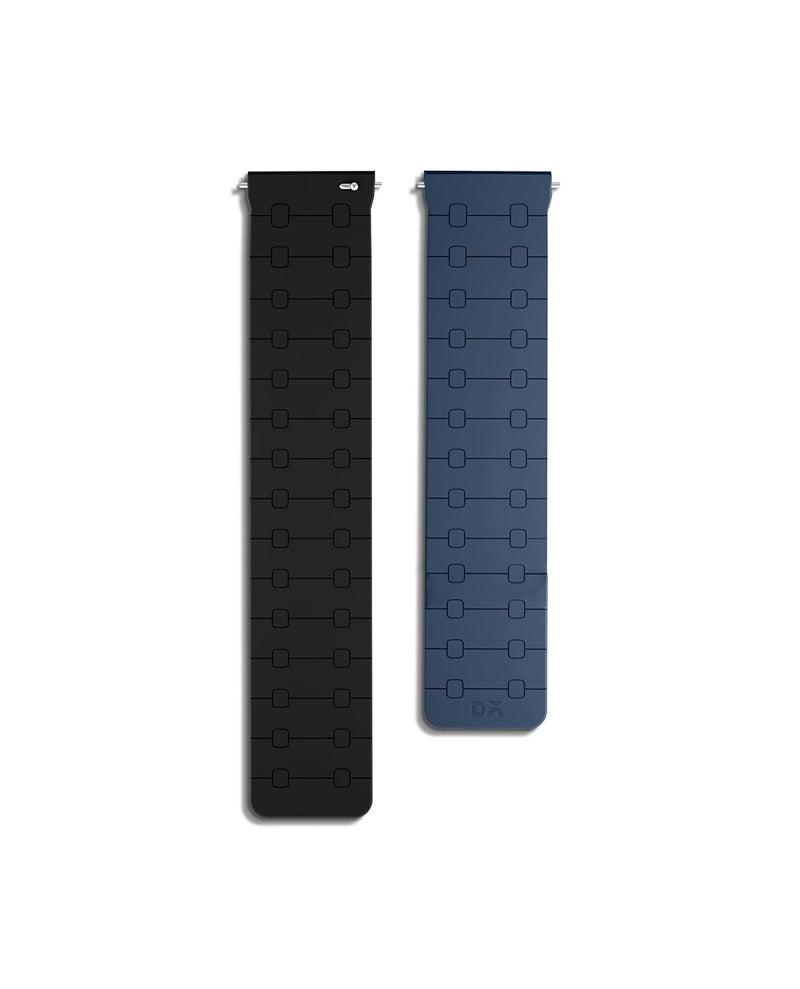 Daily Objects Velour Watch Strap Compatible with Samsung/OnePlus/Fitbit Smartwatches (22mm) -Watch Not Included - Image 2