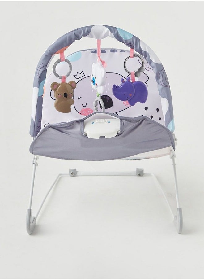 StarKids - 2-In-1 Adjustable, Comfortable And Portable Bouncer And Rocker With Soft Toys And Soothing Vibrations - Image 1