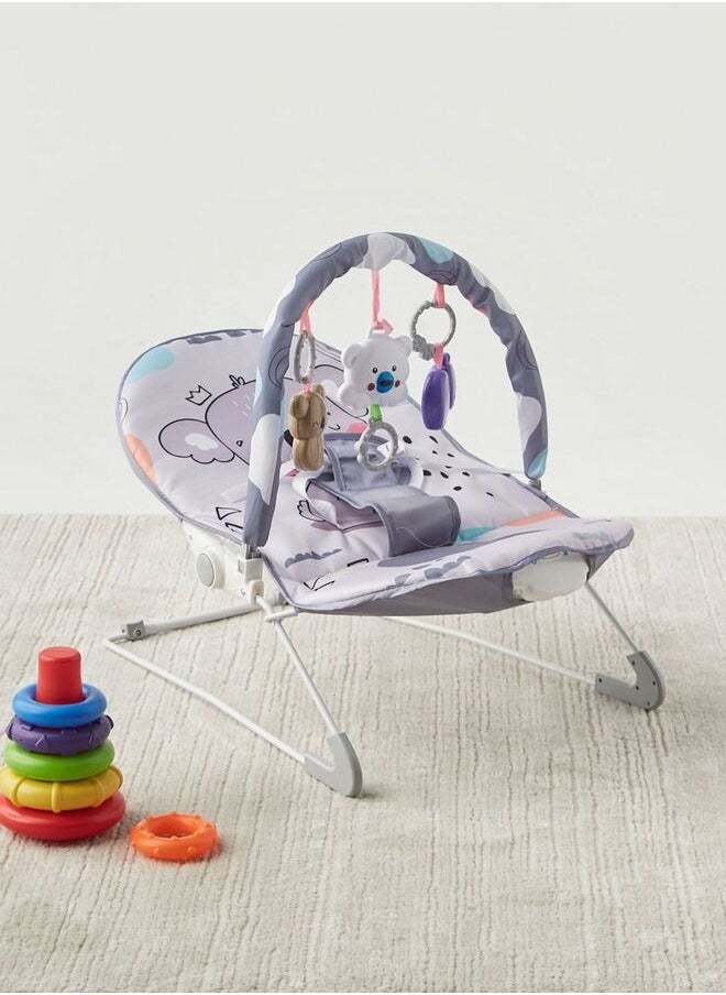 StarKids - 2-In-1 Adjustable, Comfortable And Portable Bouncer And Rocker With Soft Toys And Soothing Vibrations - Image 1