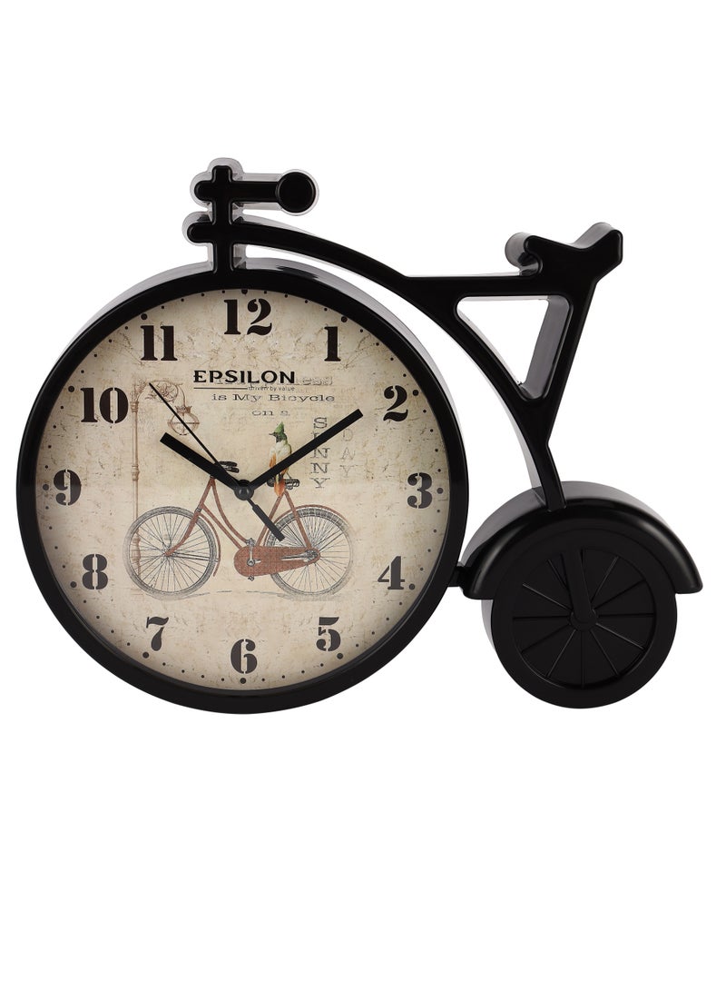 Epsilon Epsilon Wall Clock- EPSWC1562 Bicycle Shaped, Wall-Mounted  - Image 1