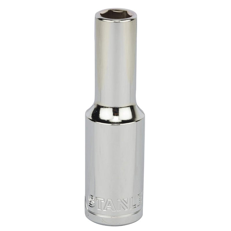 Stanley STANLEY STMT733248B 12inch 10mm Chrome Vanadium Steel 6 Point Deep Socket Silver  - Image 1