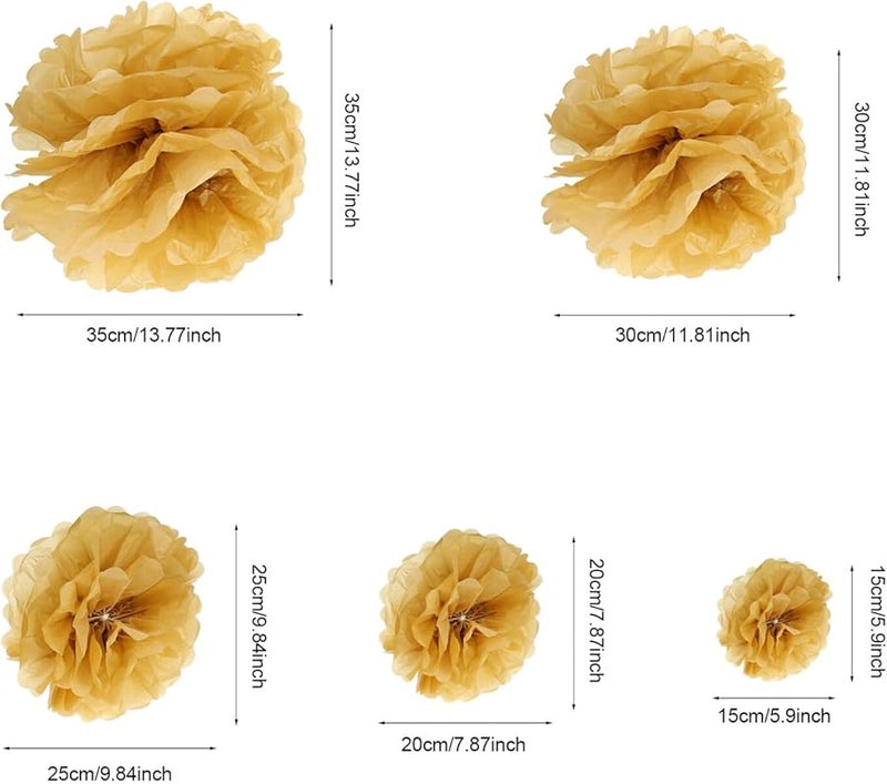 10 Pcs Tissue Paper Pom Poms Party Decorations For Wedding Birthday Festival - Image 3