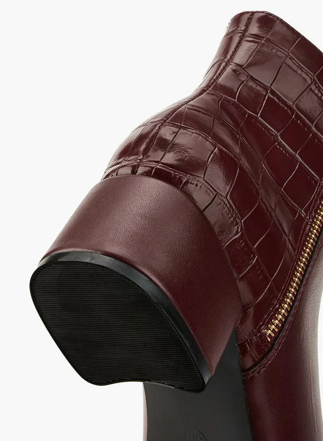 Flora Bella By Shoexpress Women Textured Ankle Boots