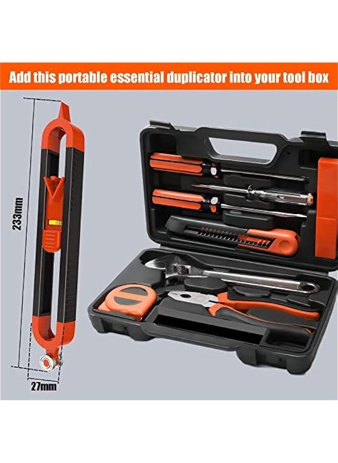 FYLX - Precise Profile Gauge Duplicate Shape Tracing for Welding Flooring Tiling Carpentry Contour Measure Tool with Adjustable Lock Ideal  for Carpenters Builders Woodworkers - Image 1