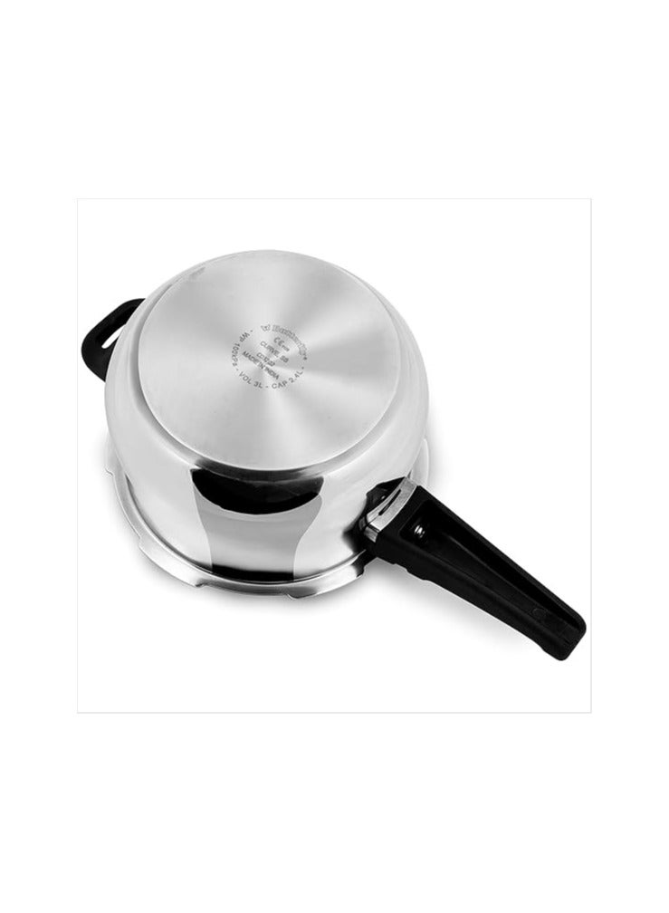 BUTTERFLY Butterfly Curve 3 Litres Pressure Cooker | Outer Lid Quality Stainless Steel | Induction and Gas Stove Compatible | ISI Certified | 5 Years Manufacturer's Warranty | Silver - Image 4