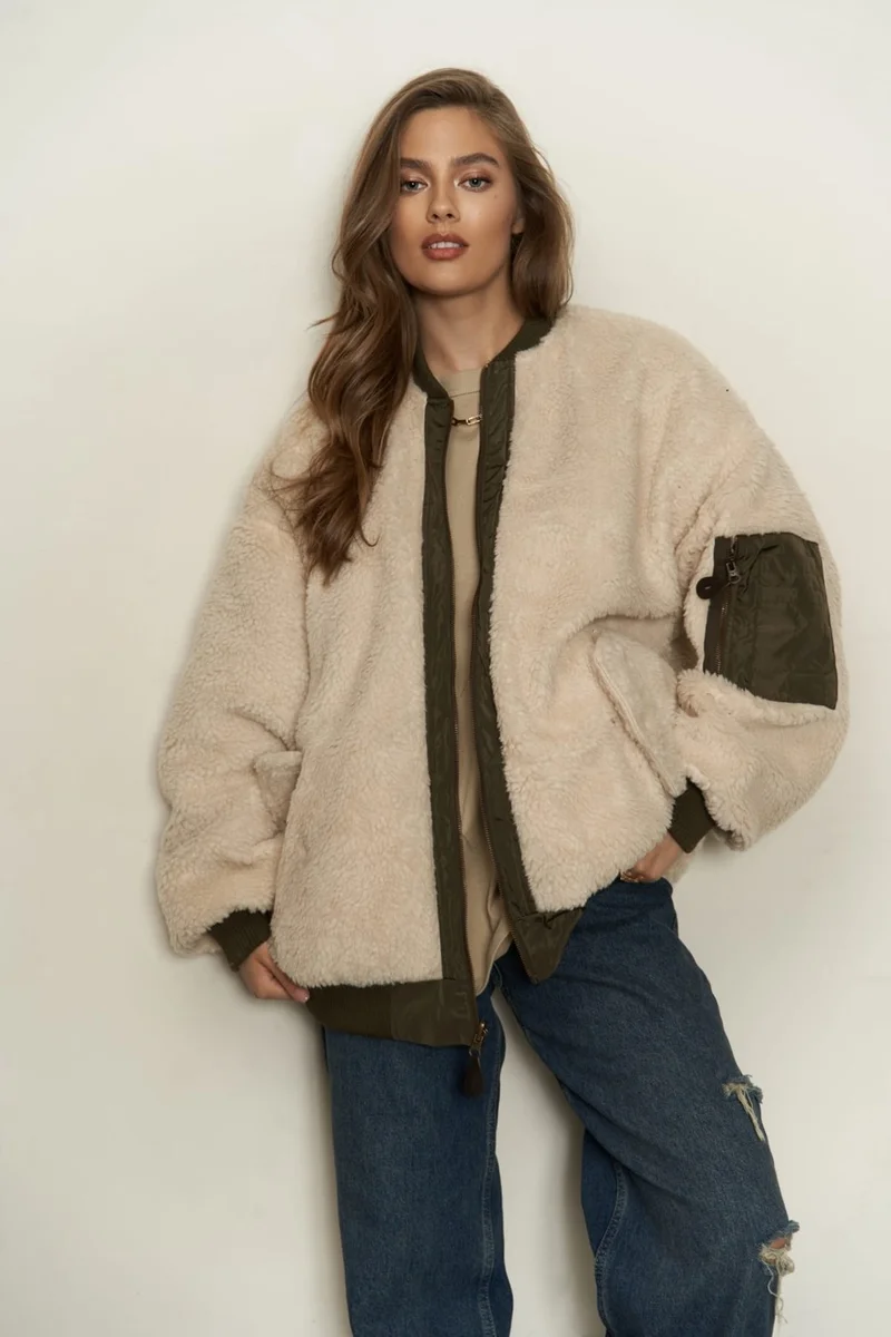 ماي Khaki Reversible Coat