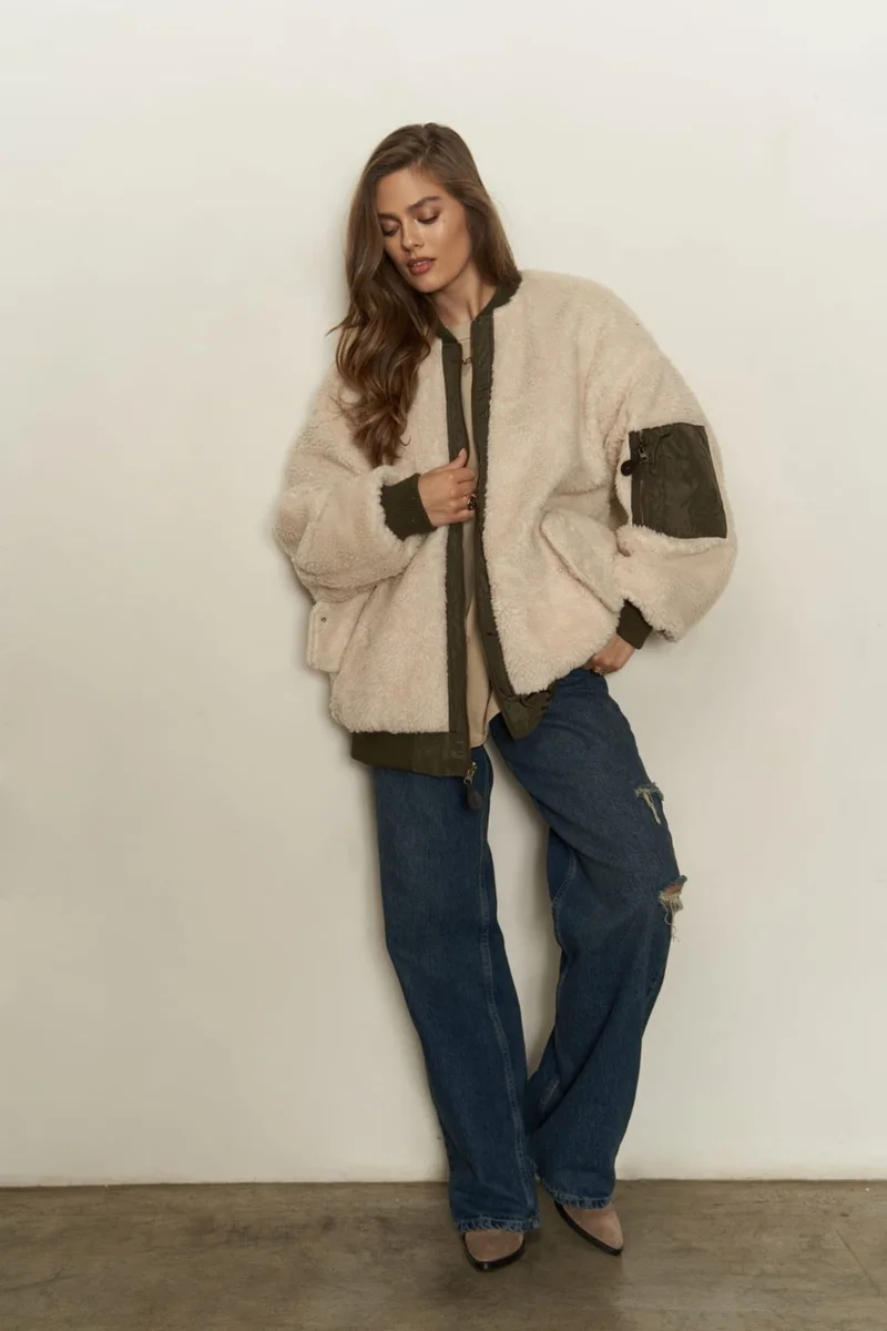 ماي Khaki Reversible Coat