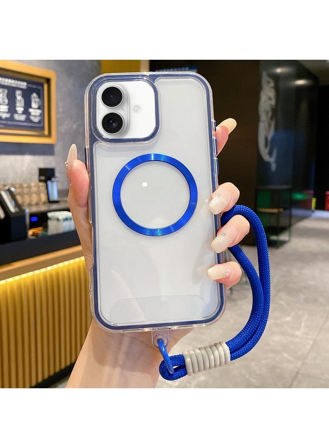 إيروريكس جراب لهاتف iPhone 16 Plus Airbag 3 في 1 CD Texture MagSafe جراب هاتف مع حزام - Image 1